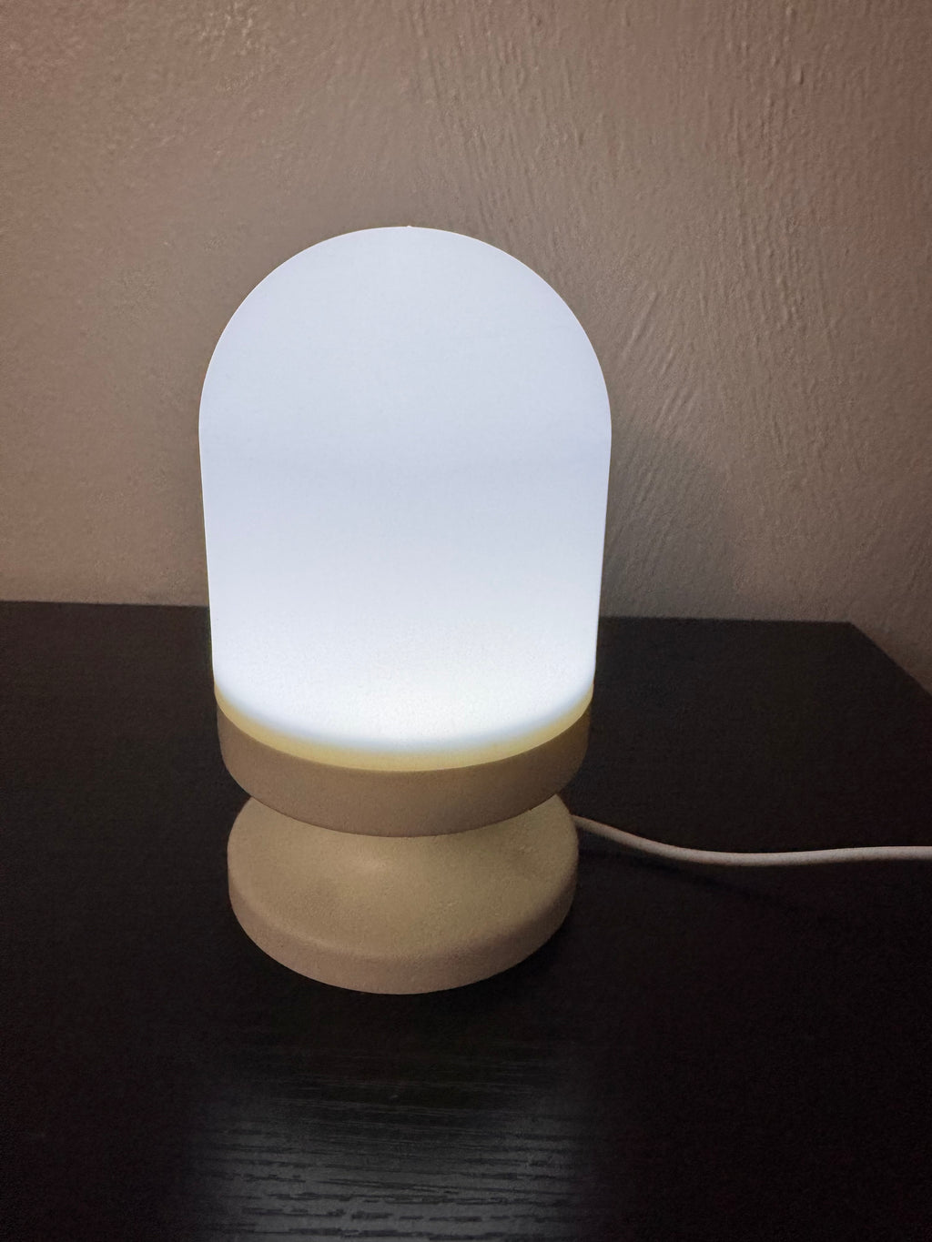 LED Bedside Lamp 3 Colors USB Stepless Dimming Night Light