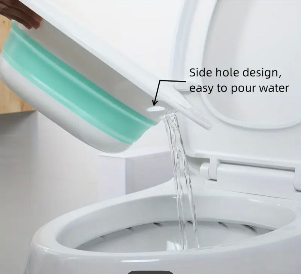 Foldable Postpartum Toilet Seat with Cushion for Hemorrhoid Relief & Postpartum Care - Easy Storage, Essential for Pregnancy & Postnatal Recovery, Includes Irrigation Device, Portable Toilet Seat|Foldable Seat|Functional Cushion, Toilet Seat for Bathroom