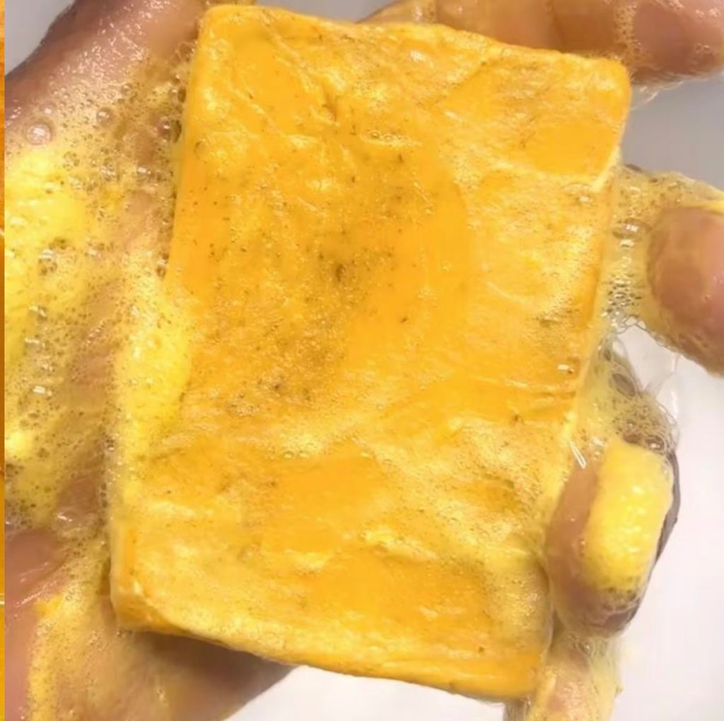 Tumeric + Kojic Acid Brightening Cleansing Bar Soap For Acne And Dark Marks 100g