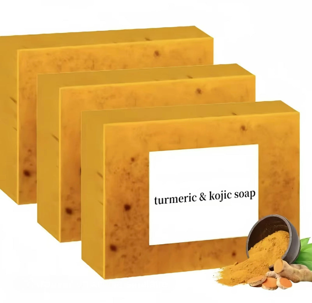 Tumeric + Kojic Acid Brightening Cleansing Bar Soap For Acne And Dark Marks 100g