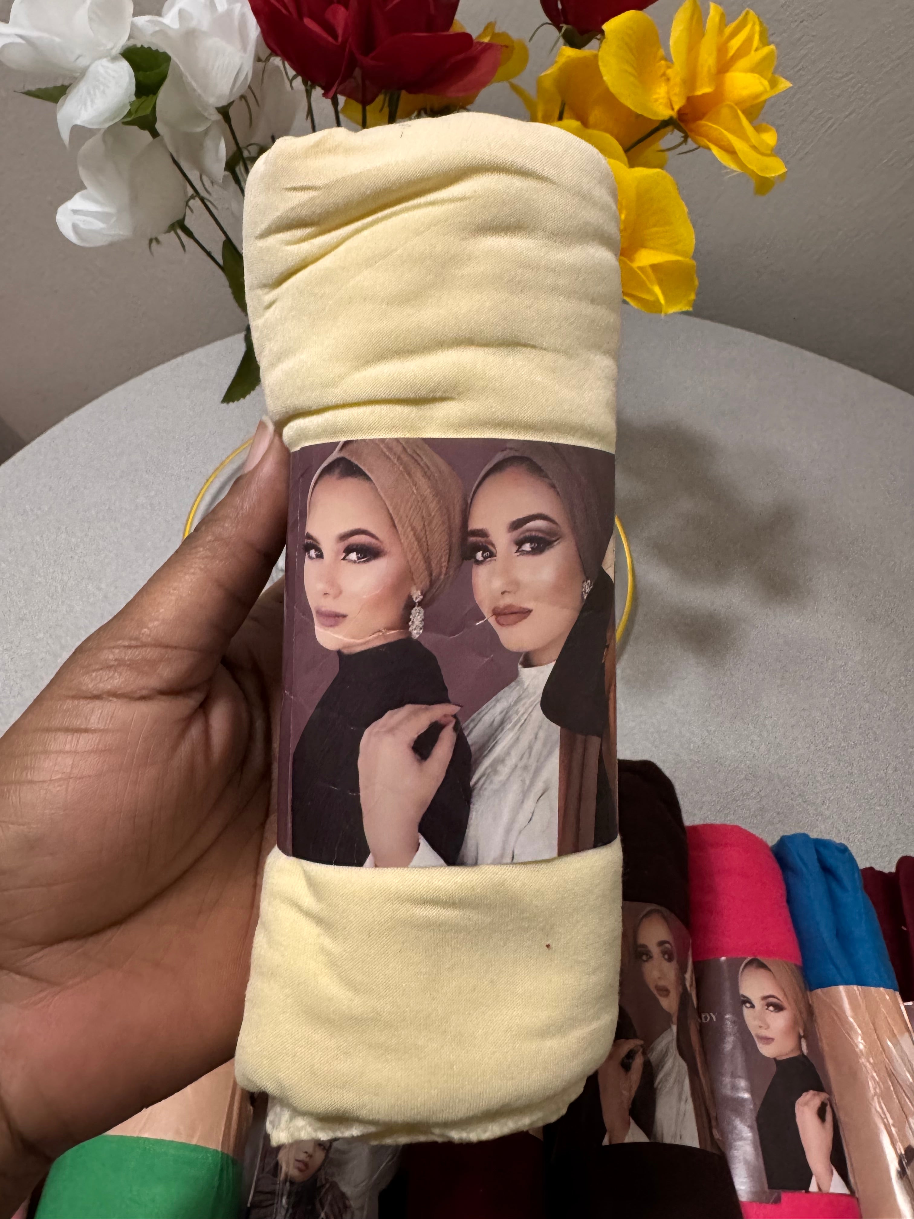 Solid Color Jersey Hijab Women Thin Breathable Scarf Long Stretch Windproof Sunscreen Shawl - Casual Polyester, Available in Various Colors