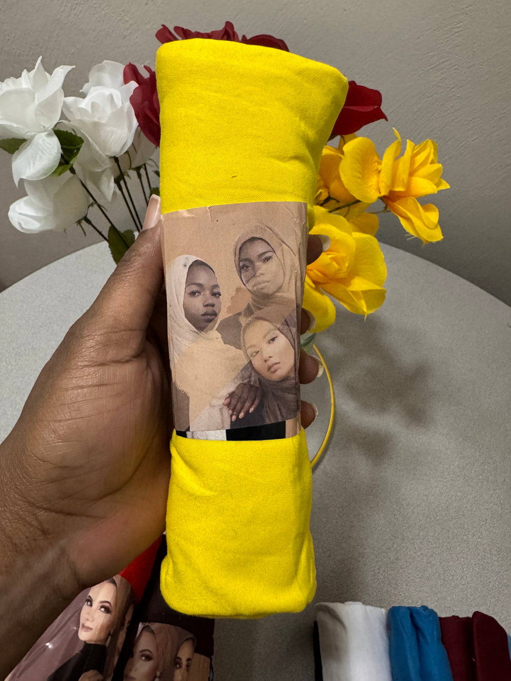 Solid Color Jersey Hijab Women Thin Breathable Scarf Long Stretch Windproof Sunscreen Shawl - Casual Polyester, Available in Various Colors