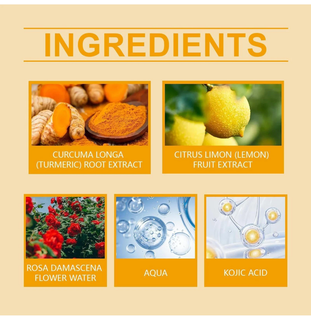 Turmeric Face Wash+Turmeric Cleansing Pads,100% Natural Turmeric Cleansing set