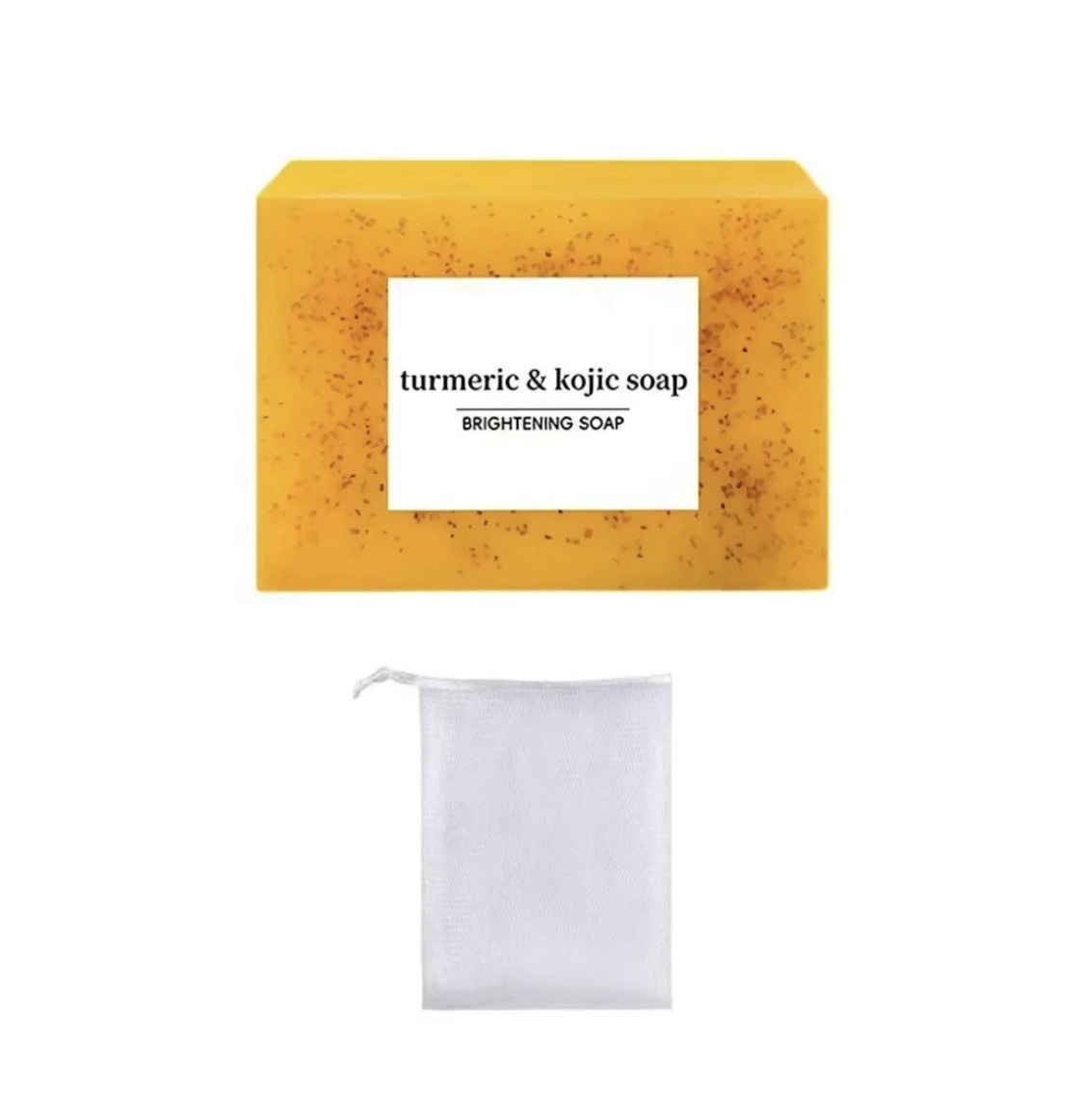 Tumeric + Kojic Acid Brightening Cleansing Bar Soap For Acne And Dark Marks 100g