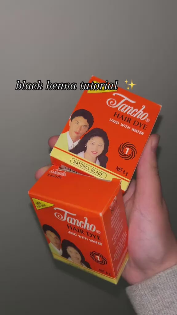 Black henna - henna Black Dye for Henna and hair - Nail Polish, Classic Black Design