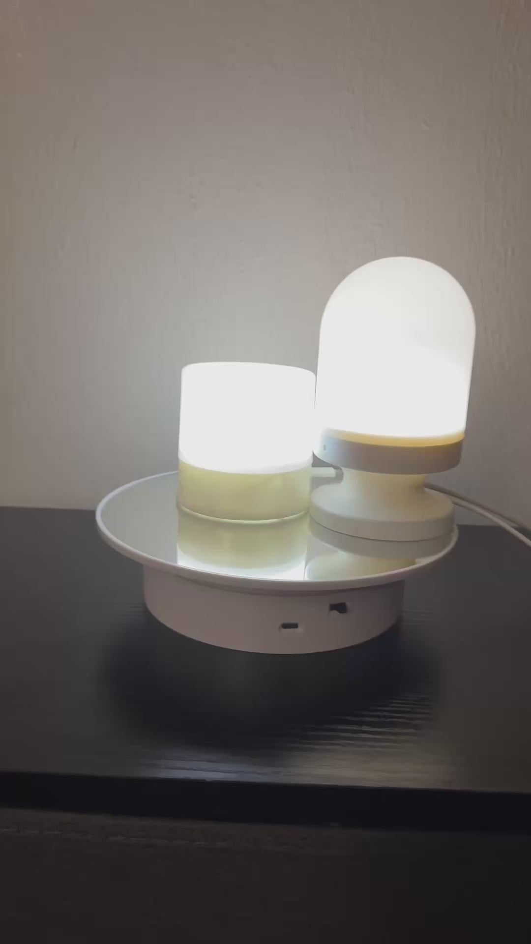 LED Bedside Lamp 3 Colors USB Stepless Dimming Night Light